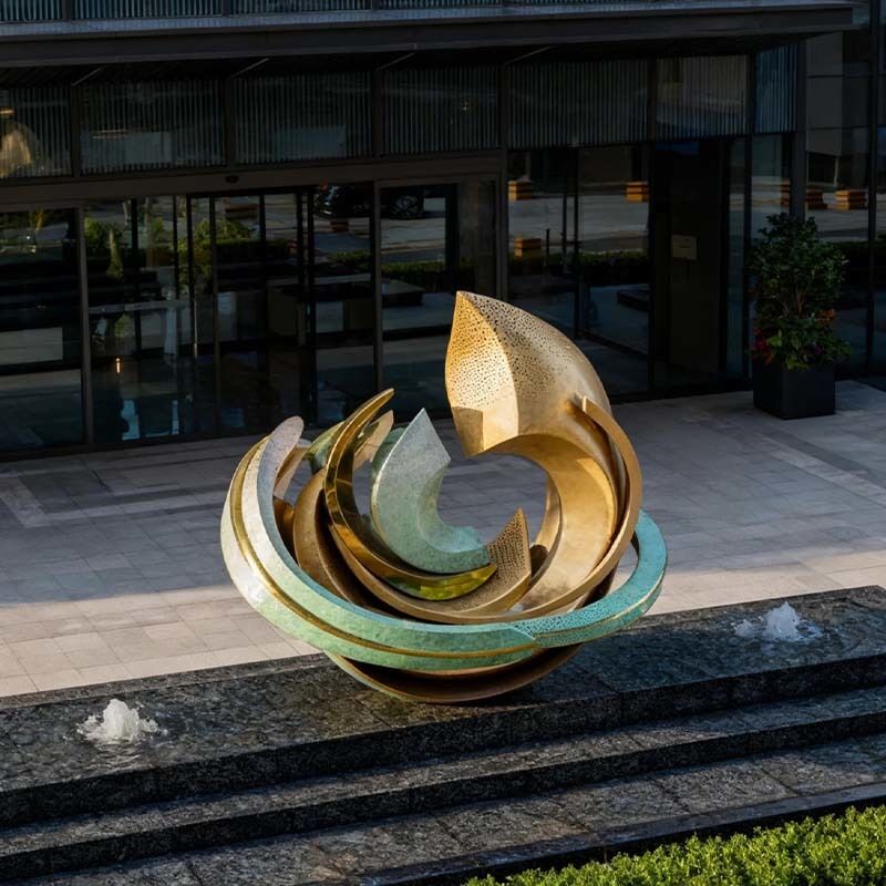 Large Abstract Garden Sculptures Stainless Steel 304 316  Mirror Polished Outdoor Art