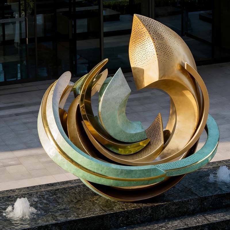 Large Abstract Garden Sculptures Stainless Steel 304 316  Mirror Polished Outdoor Art