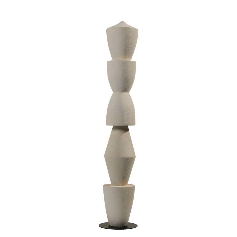 Minimalist Abstract Wood Sculpture, Handcrafted Geometric Wooden Art for Modern Interior Decor