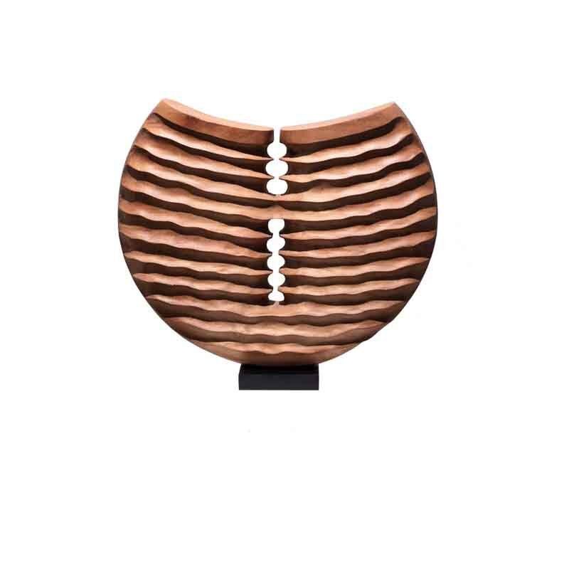 Custom Abstract Sculptures Carved Wood Sculpture Abstract Textured Wood Art Decor