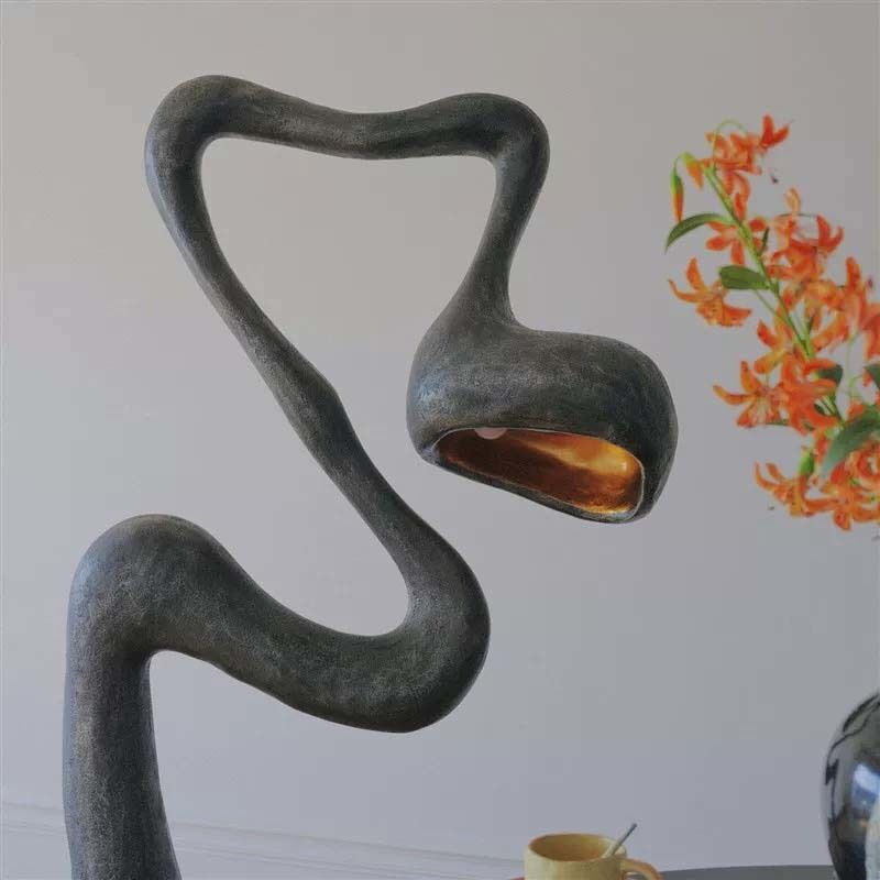 Artistic Sculptural Lighting Animal Custom FRP Swan Floor Lamp For Interior