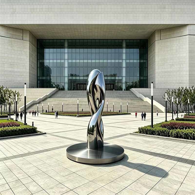 Large Abstract Sculpture Decor Custom Colors Polished Outdoor Landscape Sculptures
